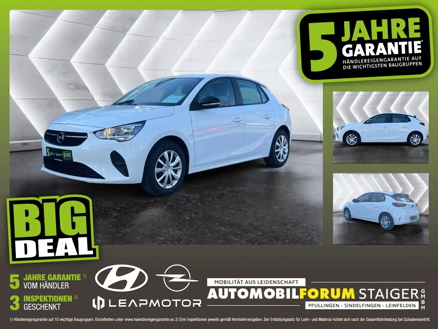 Opel Corsa F 1.2 Edition 5 Jahre Garantie BigDeal Bianco - 1