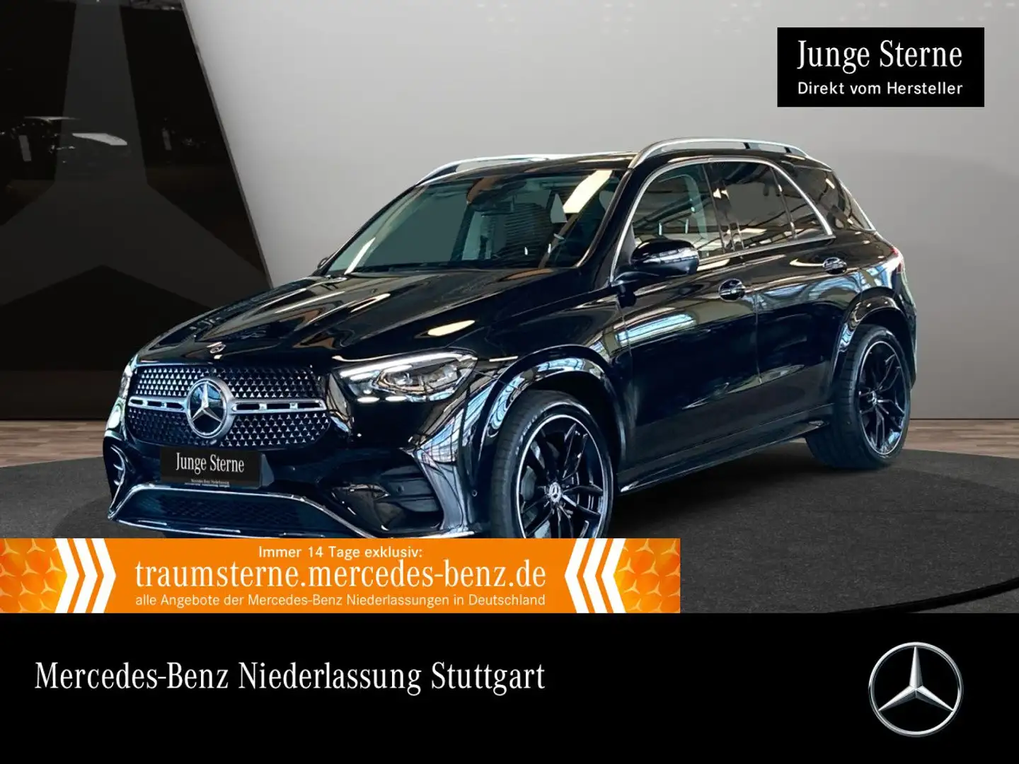 Mercedes-Benz GLE 450 4M AMG+PANO+360+AHK+MULTIBEAM+SPUR+TOTW+9G Noir - 1