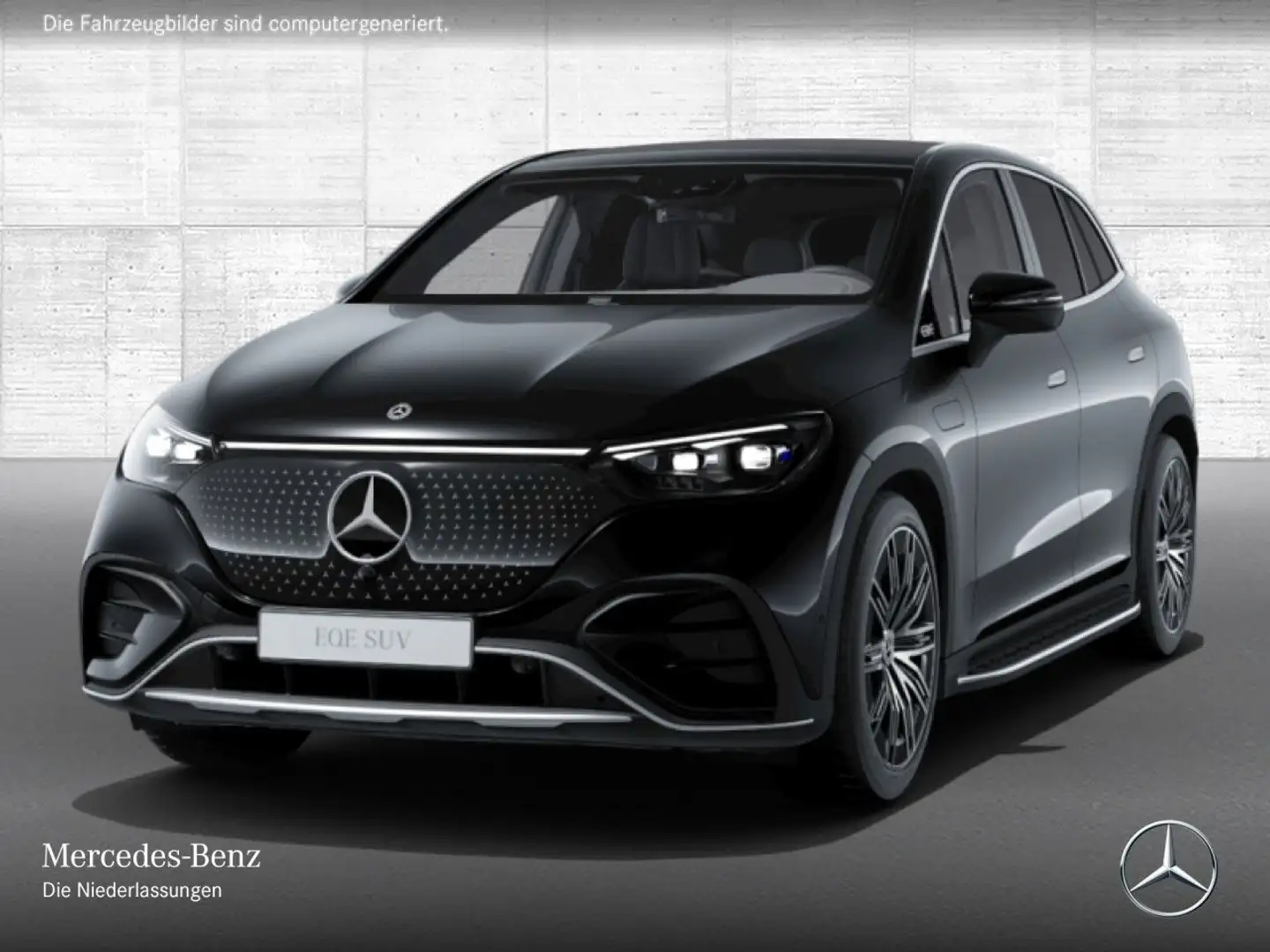 Mercedes-Benz EQE SUV EQE 500 4M AMG+PANO+AHK+BURMESTER+SITZKLIMA Schwarz - 2