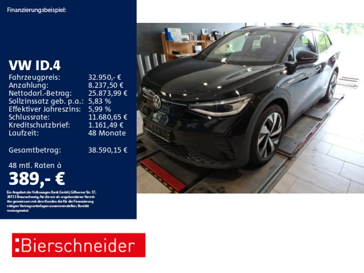 Volkswagen ID.4 Pro Perf AHK ACC MATRIX SHZ CAM Noir - 1