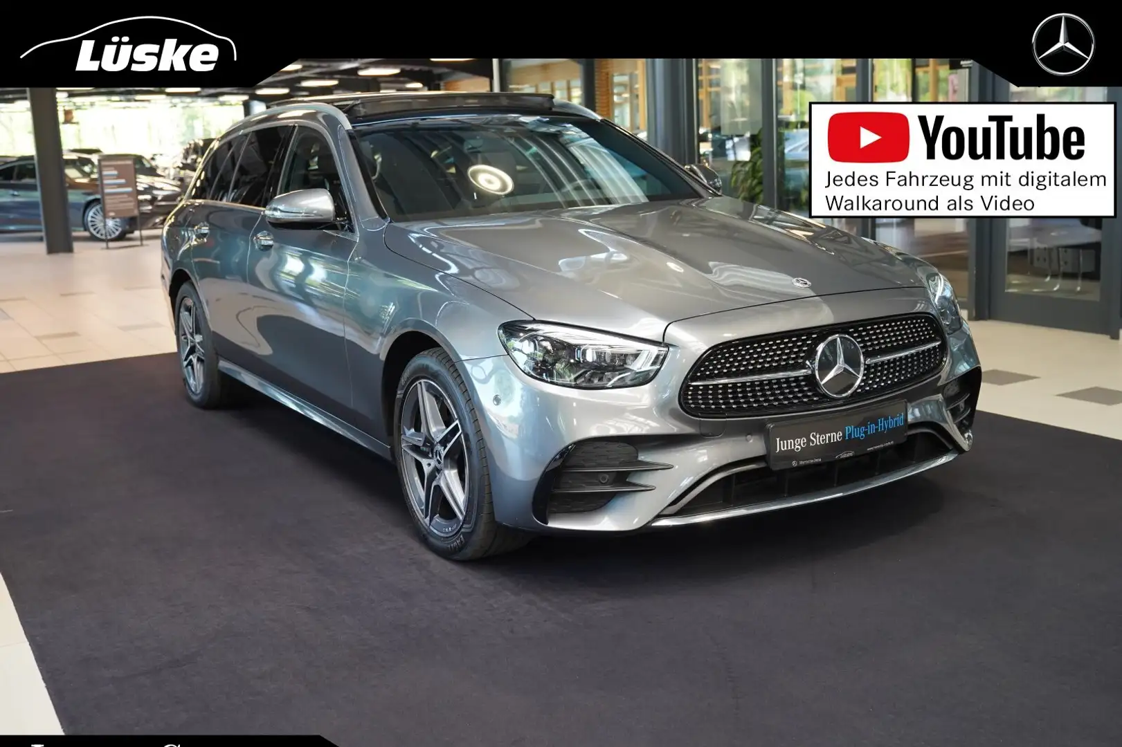 Mercedes-Benz E 300 E 300 de T 4M AMG Line Panorama AHK DAB MULTIBEA Grau - 1