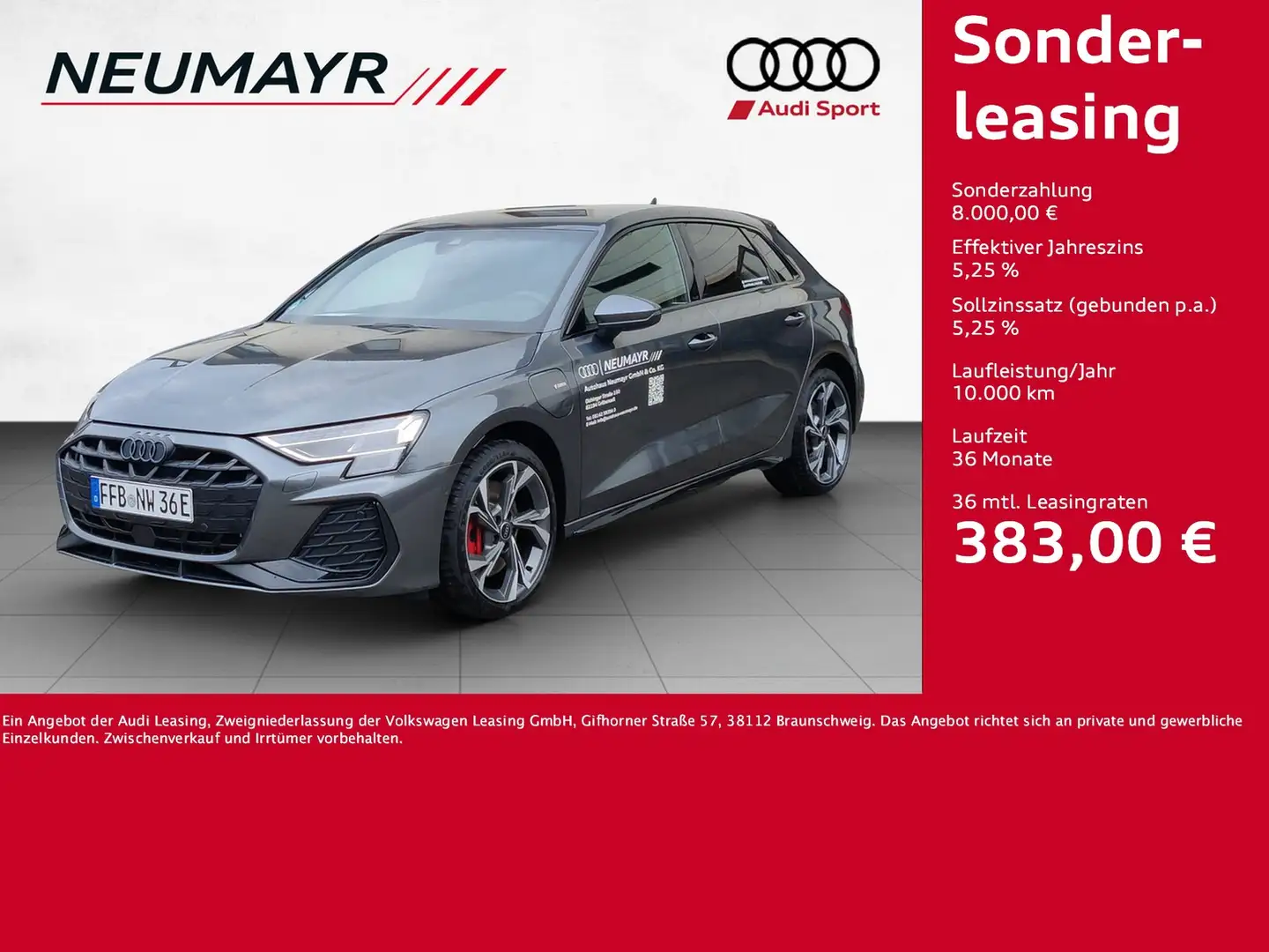Audi A3 Sportback 45 TFSIe S line NEUES MODELL; DC Gris - 1