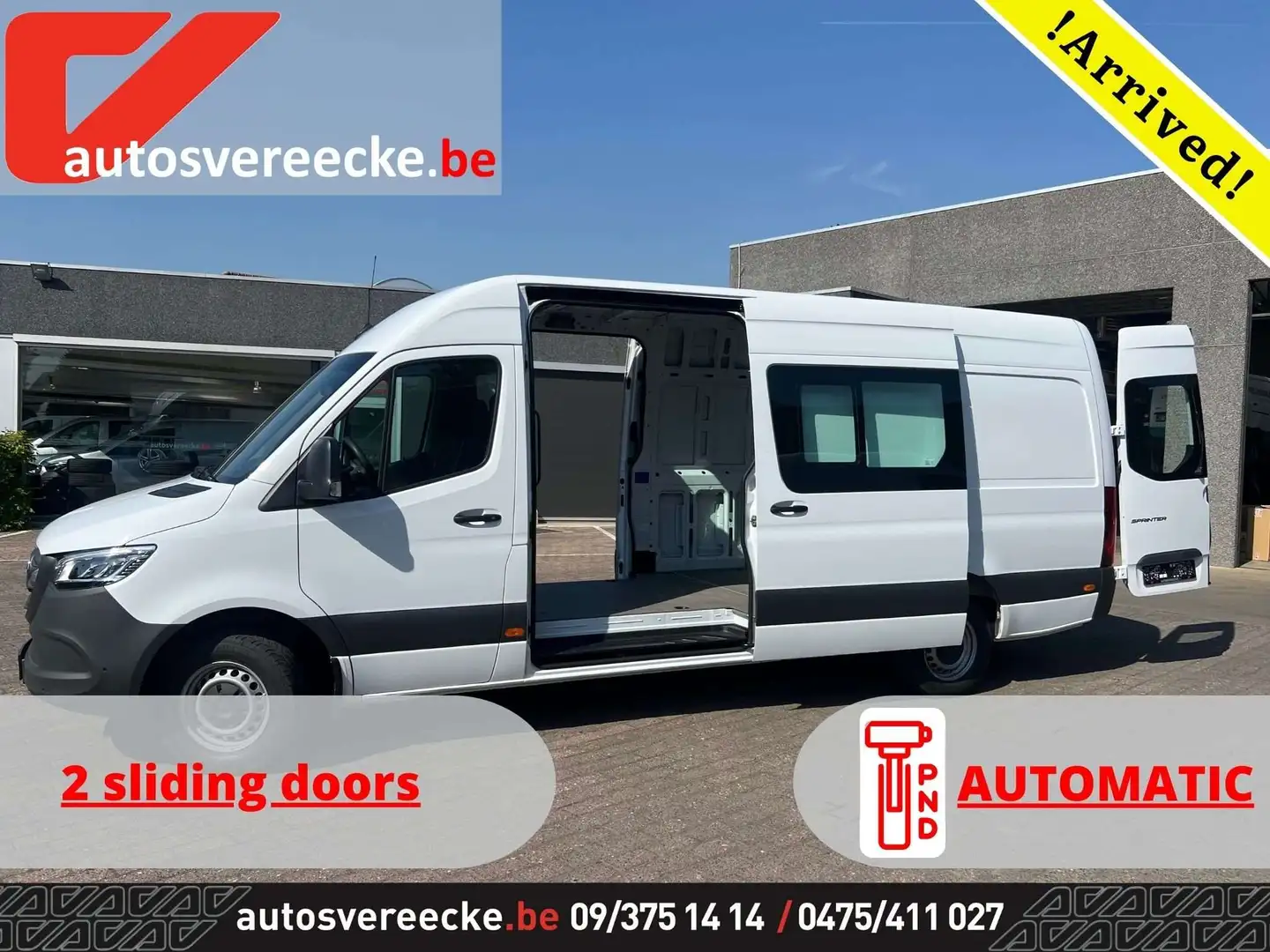 Mercedes-Benz Sprinter 317 L3H2 (36.500ex) 9G-TRONIC CAMERA PTS MBUX PANO Blanc - 1