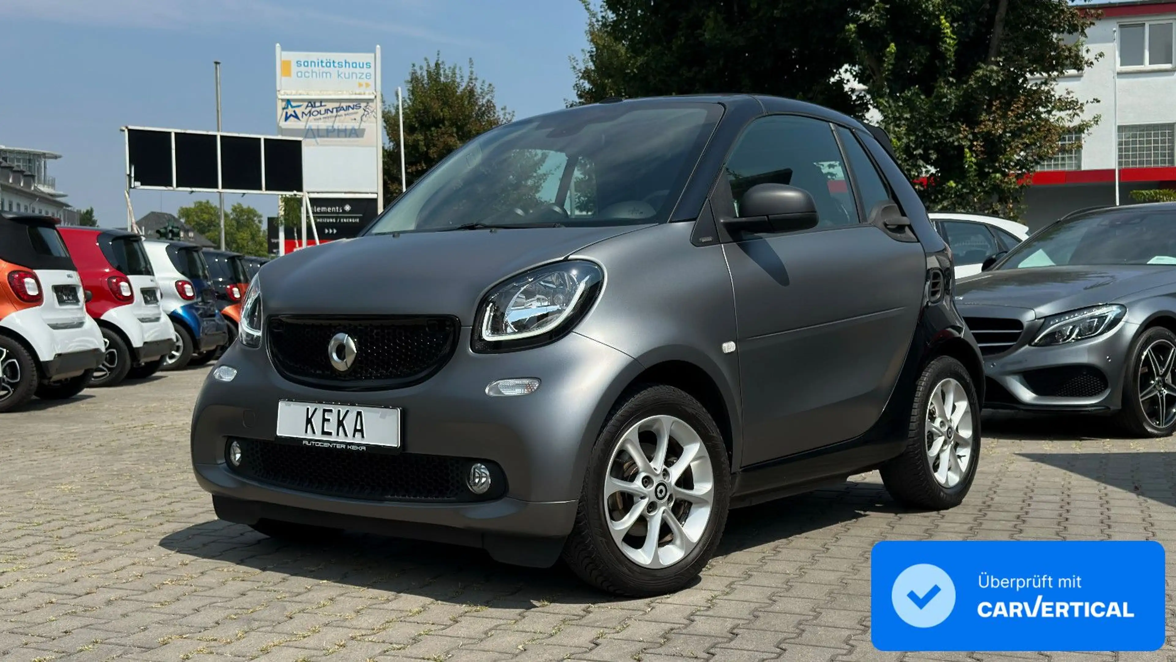 smart forTwo Cabrio TURBO DCT TITANIA MATT GREY & BLACK *TOP*