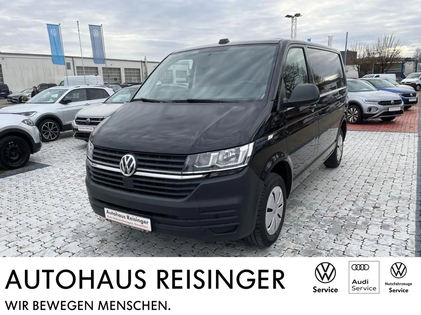 Volkswagen Transporter Kasten T6.1 2.0 TDI KR (Navi,Klima,PDC) Klima Schwarz - 1