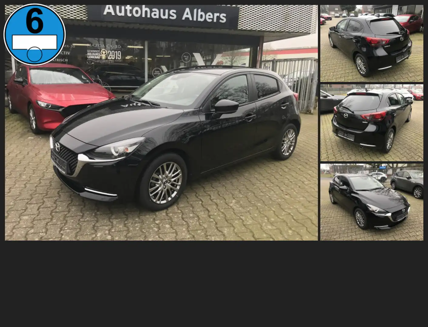Mazda 2 SKYACTIV-G90 M Hybrid, Sports-l, NAVI, LED Noir - 1