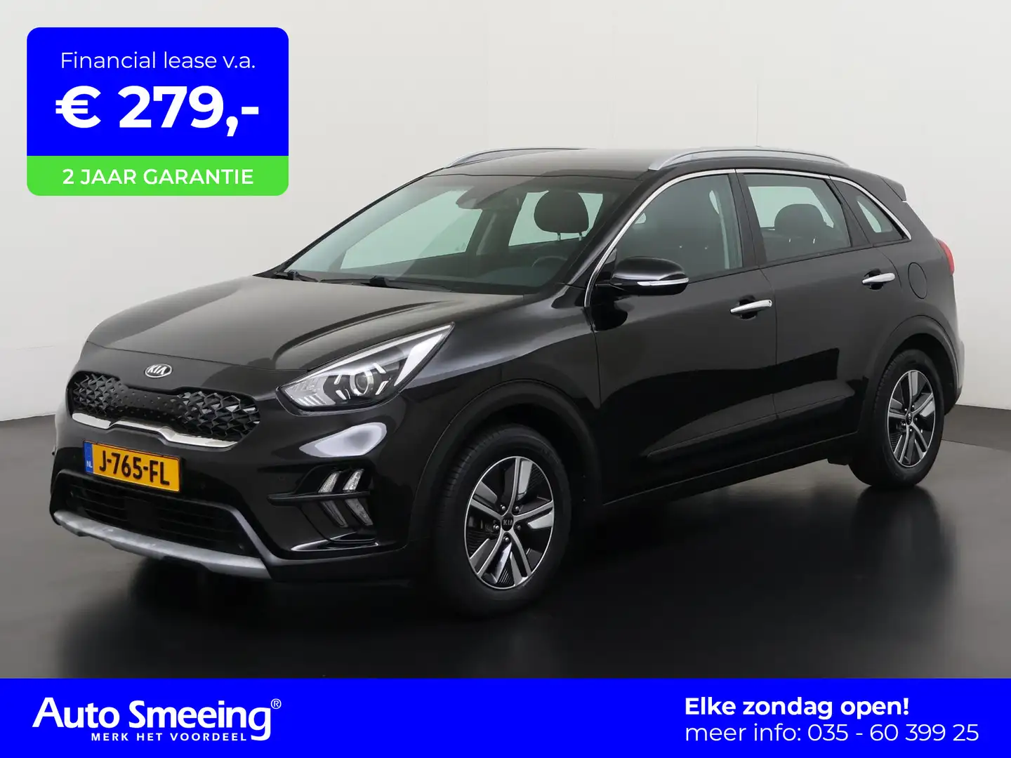 Kia Niro 1.6 GDi Hybrid DynamicLine | Trekhaak | Zondag Ope Noir - 1