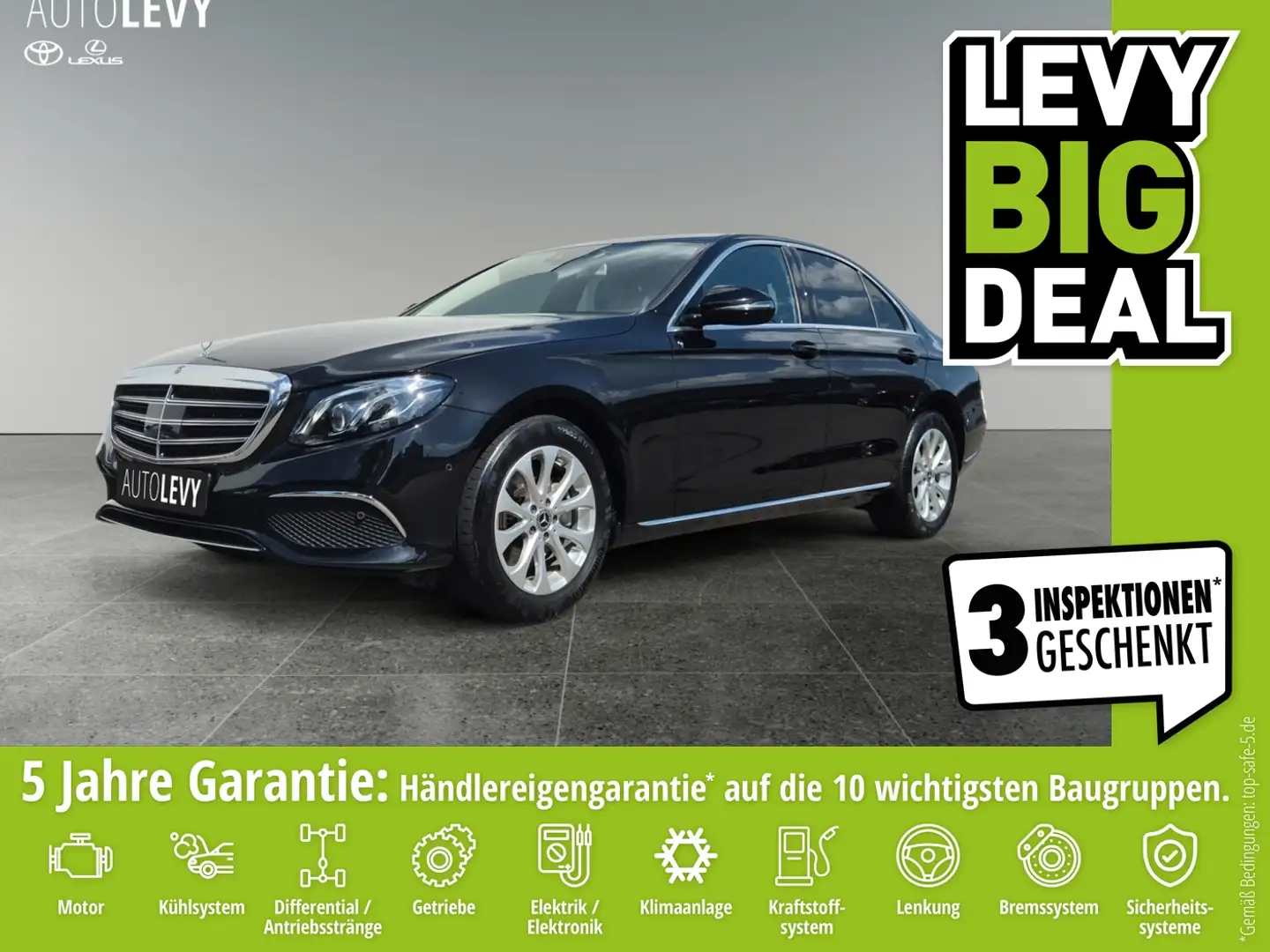 Mercedes-Benz E 250 Exclusive Matrix 2xKlima 4xSHZ ACC AUT LED Zwart - 1