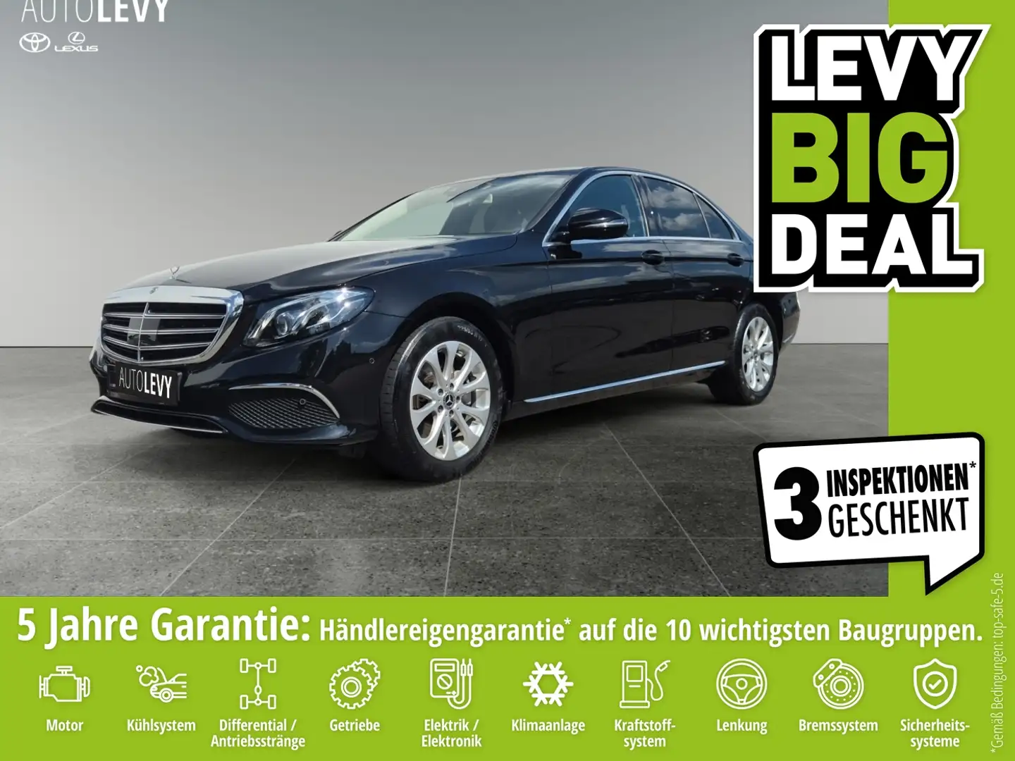 Mercedes-Benz E 250 Exclusive Matrix 2xKlima 4xSHZ ACC AUT LED Black - 1