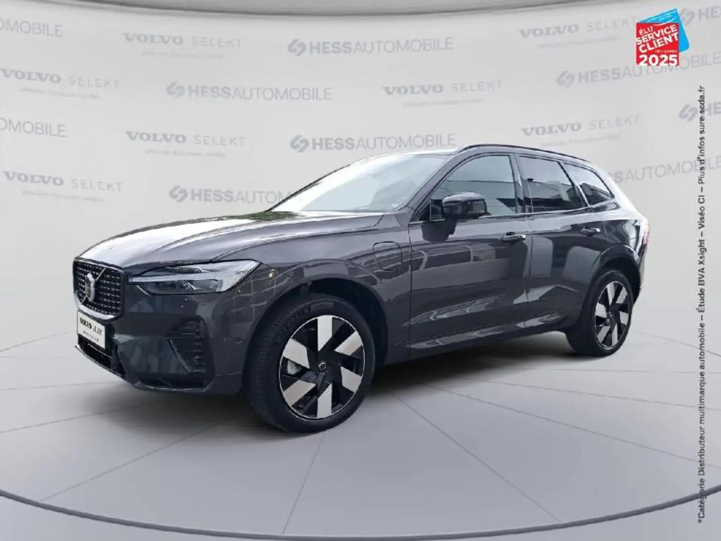 Volvo XC60 T6 Hybride Rechargeable 253 + 145ch Ultra Style Da Gris - 1