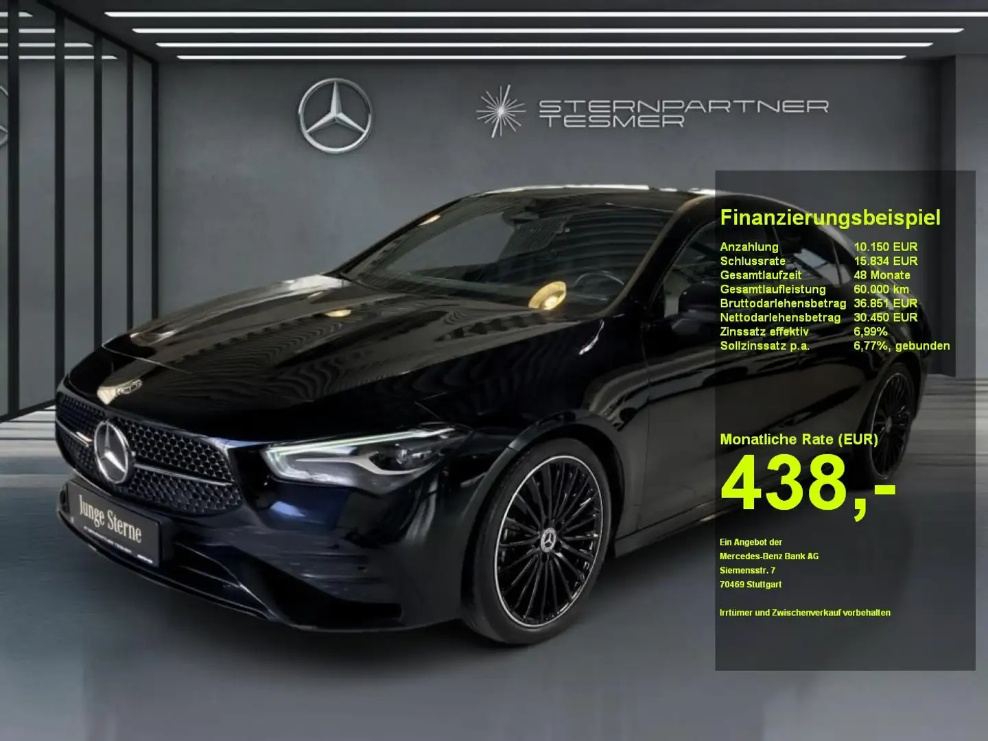 Mercedes-Benz CLA 220 4M +AMG+Night+MBUX+Sportausp.+KAMERA+SHZ Schwarz - 1