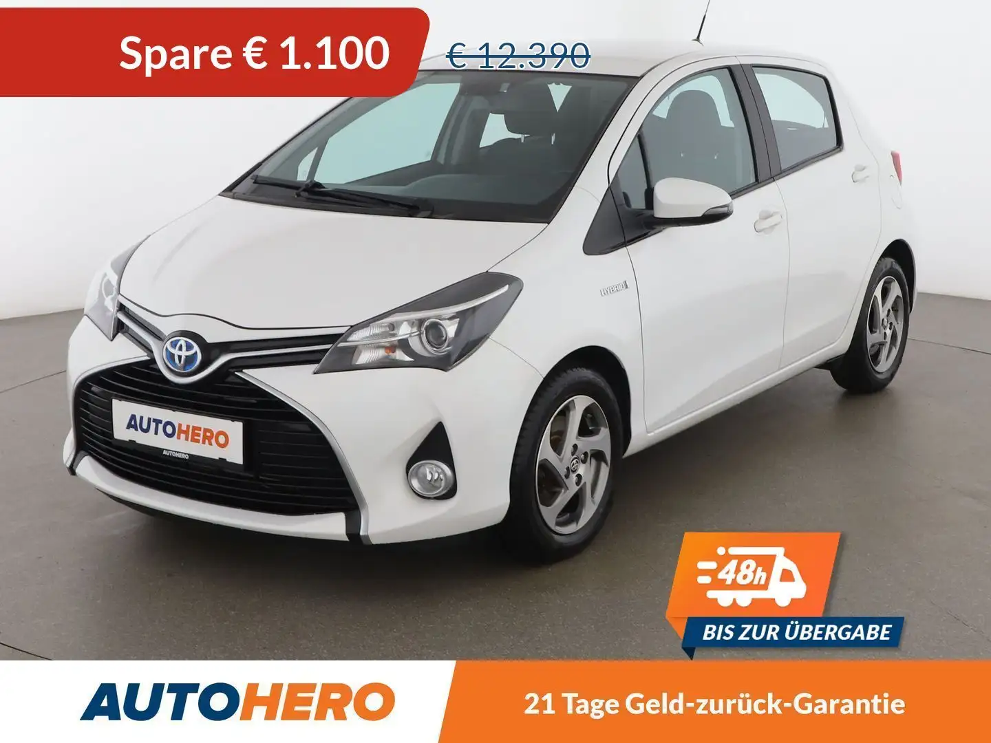Toyota Yaris 1.5 Hybrid Lounge Aut. *NAVI*CAM*TEMPO*KLIMAAUT* Blanc - 1