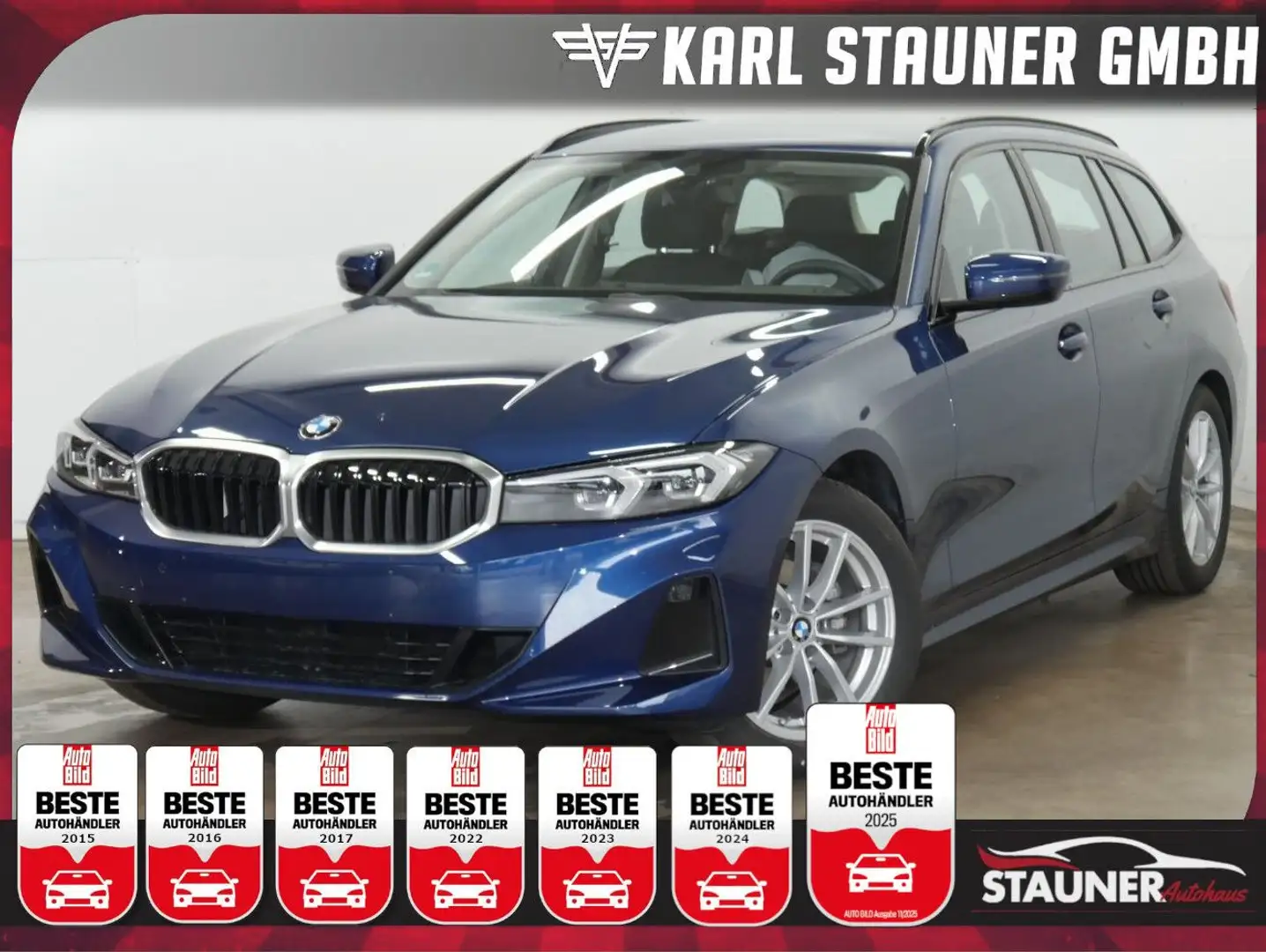BMW 318 i Touring AHK PDC LED NAVI CARPLAY Blau - 1