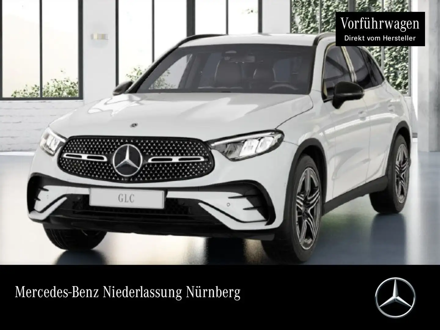 Mercedes-Benz GLC 200 4M AMG+NIGHT+360+AHK+LED+TOTW+KEYLESS+9G Blanc - 1