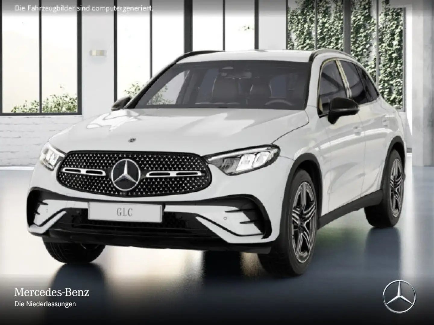 Mercedes-Benz GLC 200 4M AMG+NIGHT+360+AHK+LED+TOTW+KEYLESS+9G Blanc - 2