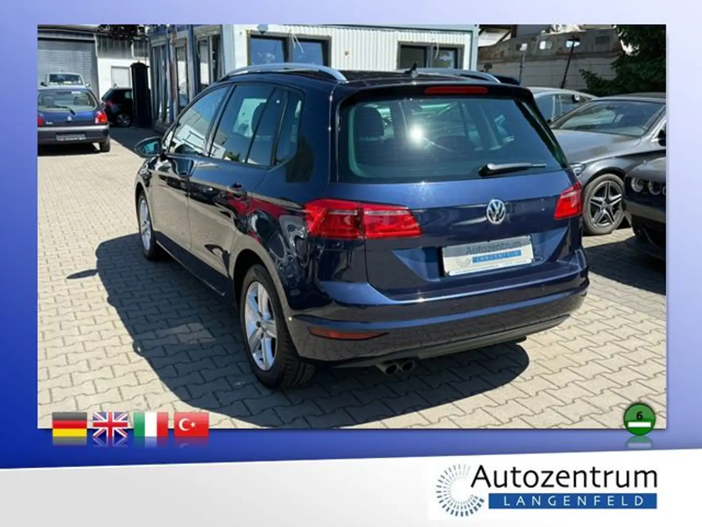 Volkswagen Golf Sportsvan 2.0 TDI BMT *PDC V+H*SITZHEIZUNG* Blau - 2