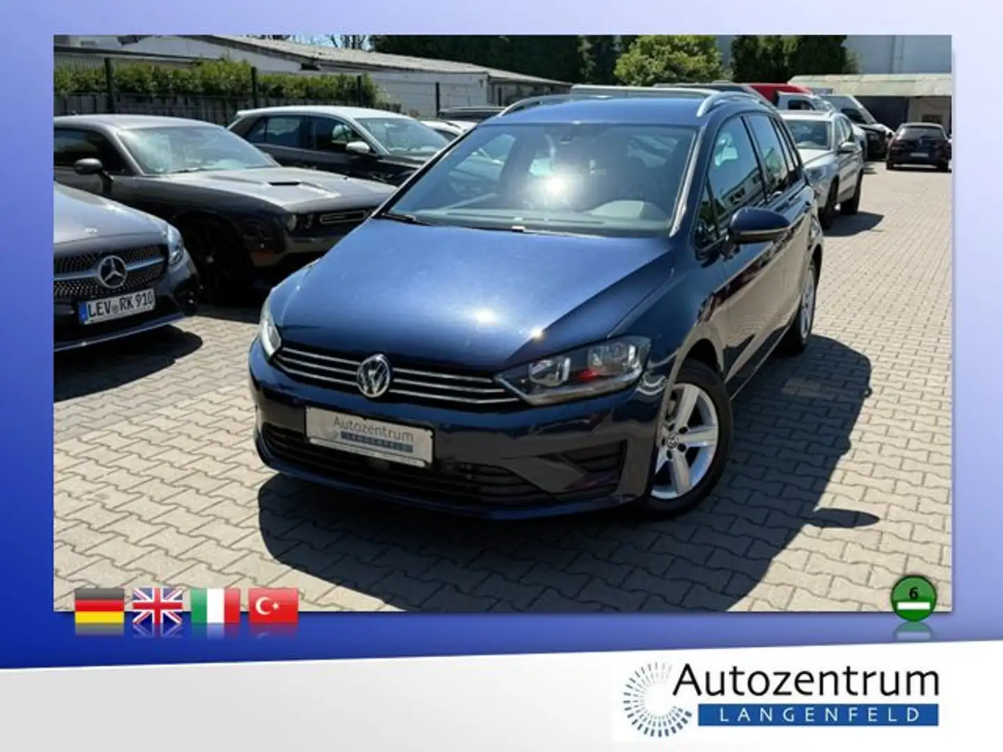 Volkswagen Golf Sportsvan 2.0 TDI BMT *PDC V+H*SITZHEIZUNG* Blau - 1