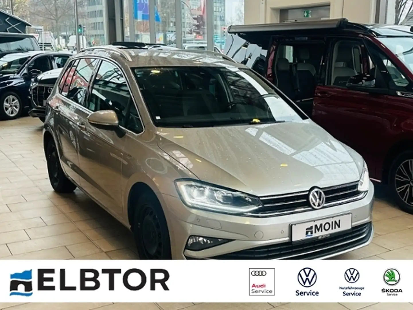 Volkswagen Golf Sportsvan Highline TSI DSG AHK RFK LED SHZ Silber - 1