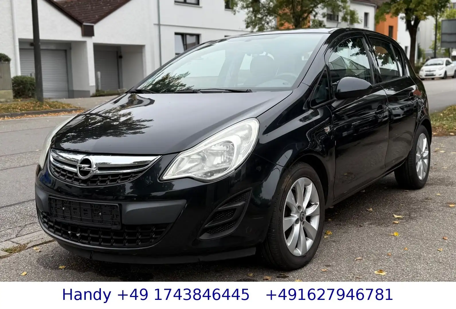 Opel Corsa D 1.2i Edition/TÜV AU & Service NEU/KLIMA Schwarz - 2