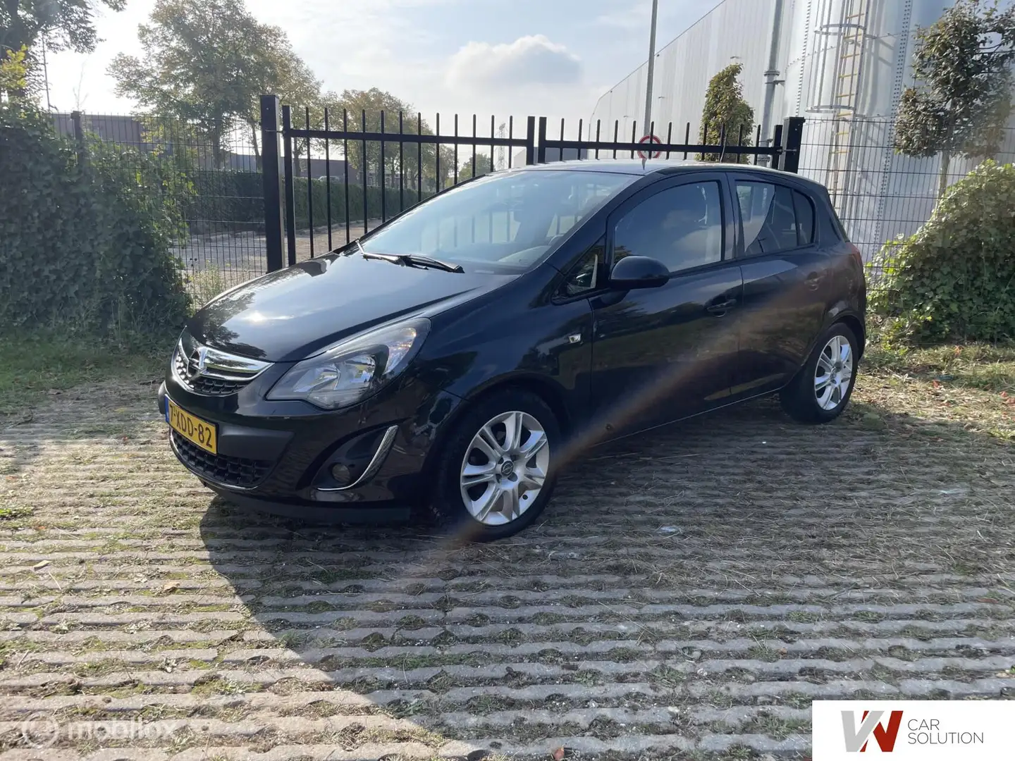 Opel Corsa 1.2-16V Design Edit. NAVI STOELV STUURV PDC CLIMA Zwart - 1