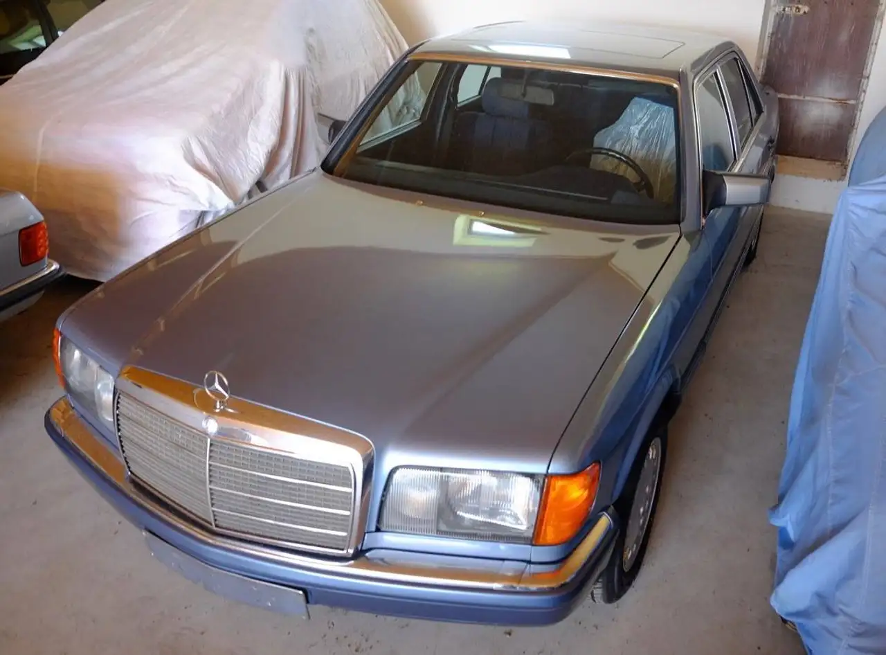 Mercedes-Benz 300SE W126, 1989, diamantblau / Interieur ebenfalls blau, sehr schöner Zustand 2, H-Zulassung und Euro2, sinnvolle Extras, foto 4