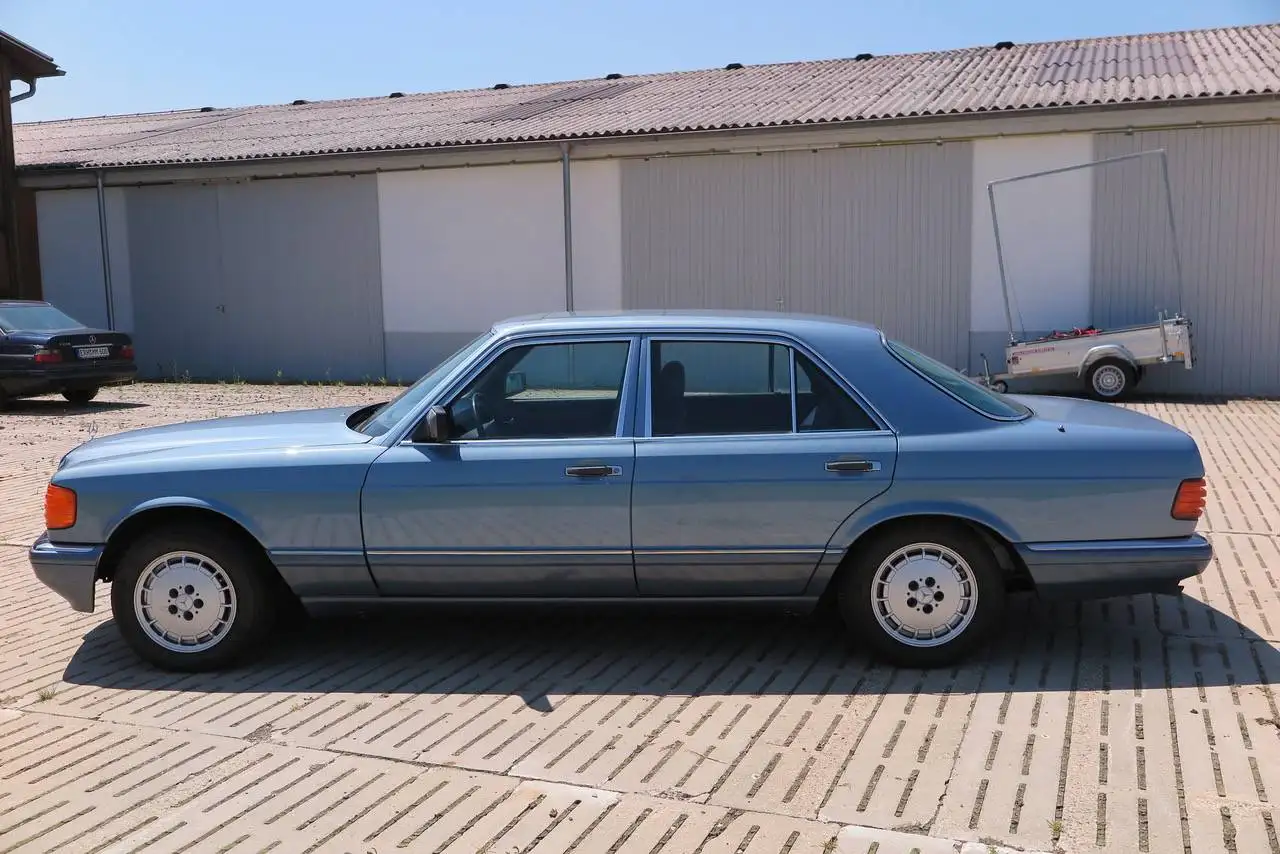 Mercedes-Benz 300SE W126, 1989, diamantblau / Interieur ebenfalls blau, sehr schöner Zustand 2, H-Zulassung und Euro2, sinnvolle Extras, foto 7