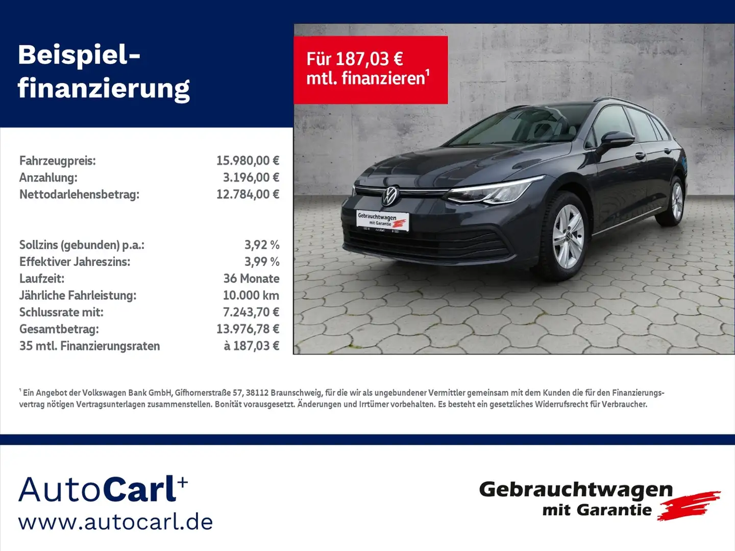 Volkswagen Golf Variant VIII Variant Life 2.0 TDI BusinessPremium KLIMA L Gris - 1