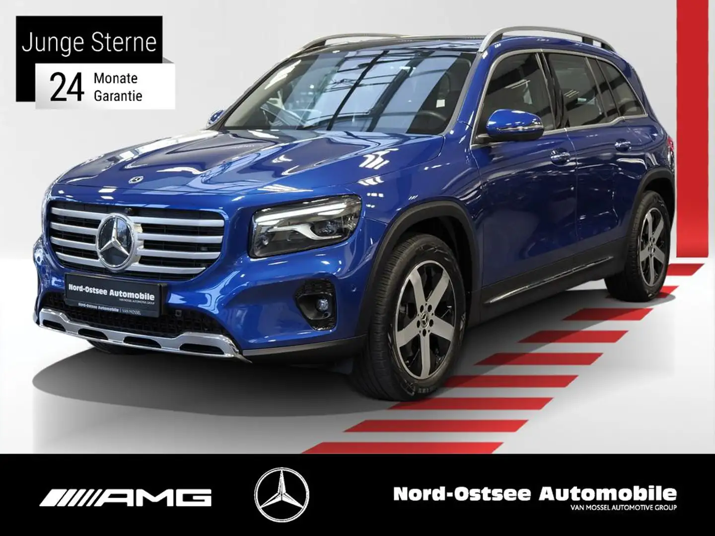 Mercedes-Benz GLB 220 d 4M MULTIBEAM PANO DISTRO MEMORY AMBIE Blau - 1