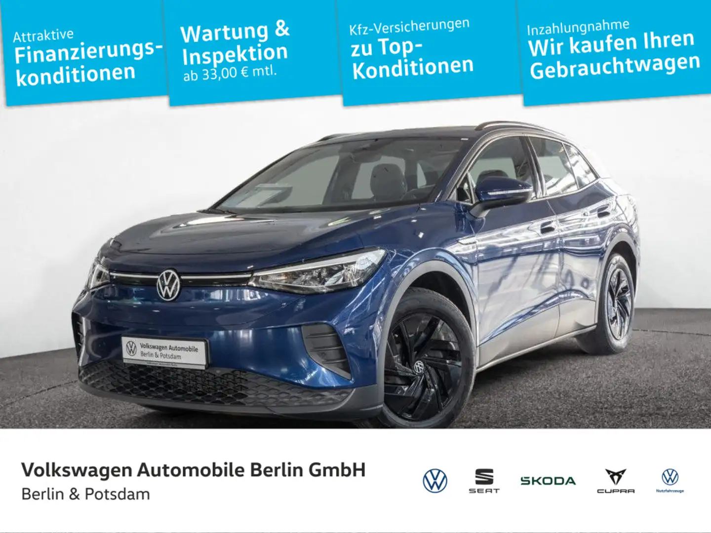 Volkswagen ID.4 Pure Performance Navi AHK LED Lane-Assis. Blau - 1