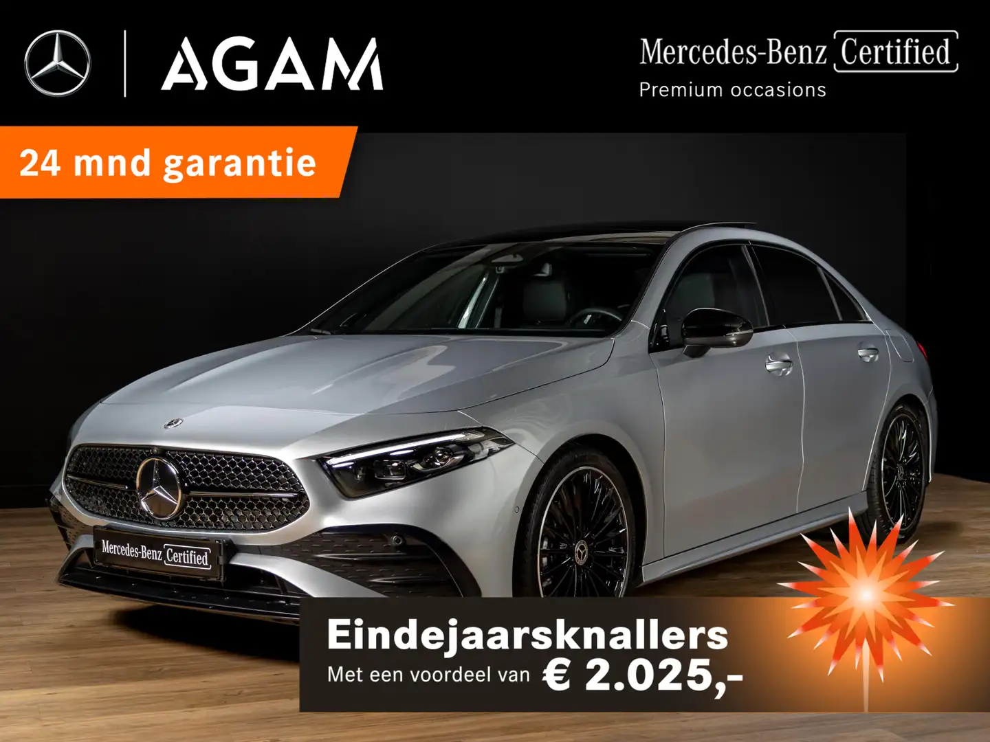 Mercedes-Benz A 180 Limousine Star Edition AMG Line PLUS Panorama dak Gris - 1