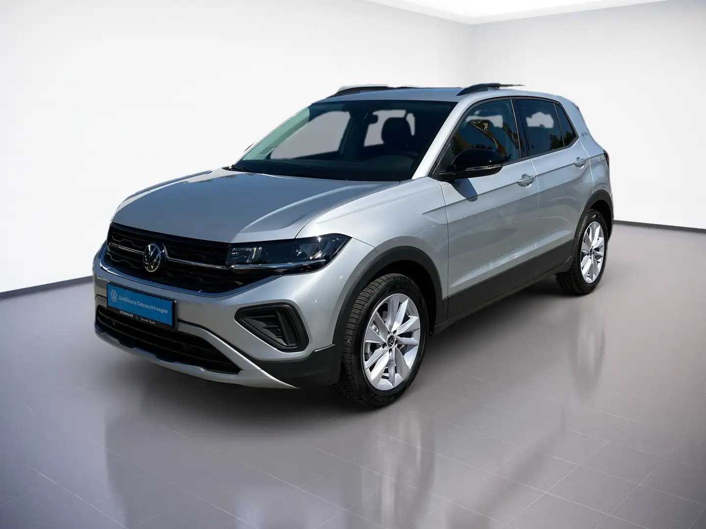 Volkswagen T-Cross GOAL 1.0TSI 95PS NP.31t..LED.NAVI.ACC.5JG.17 SHZG Plateado - 2
