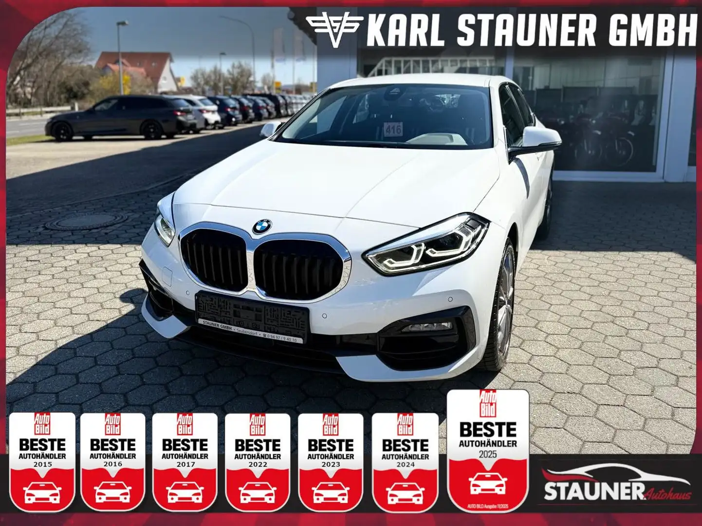 BMW 120 i Sport Line LENKRADH. LED-SCHEINWERFER DAB Weiß - 1