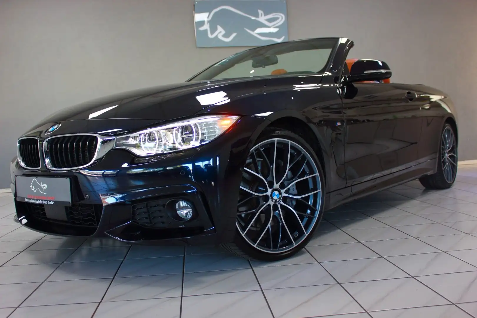 BMW 435 iA Cabrio M Sport~DEUTSCH+SONDERLACK+VOLL~1Hd Schwarz - 1