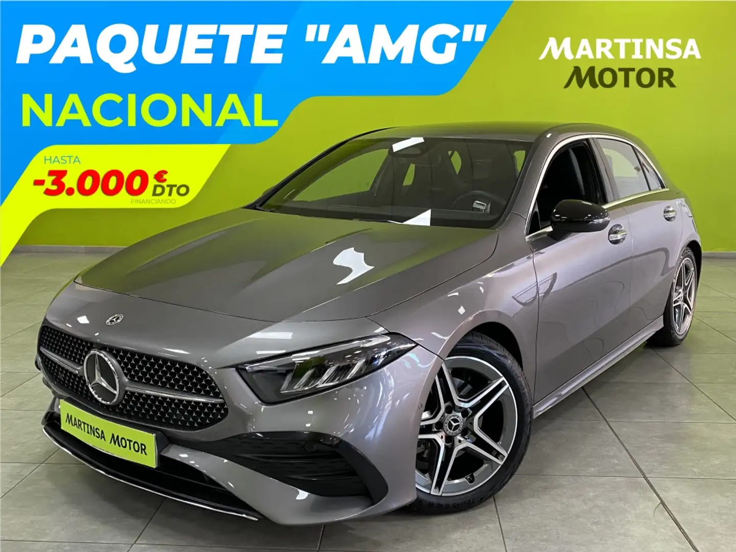 Mercedes-Benz MERCEDES-BENZ Clase A Berlina  Automático de 5 Pu Gris - 1