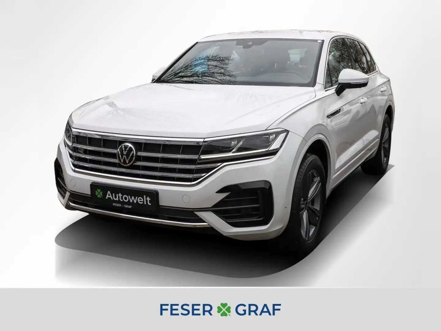 Volkswagen Touareg 3.0 TDI 4M R-Line AHK Navi Standh. 360° Weiß - 1