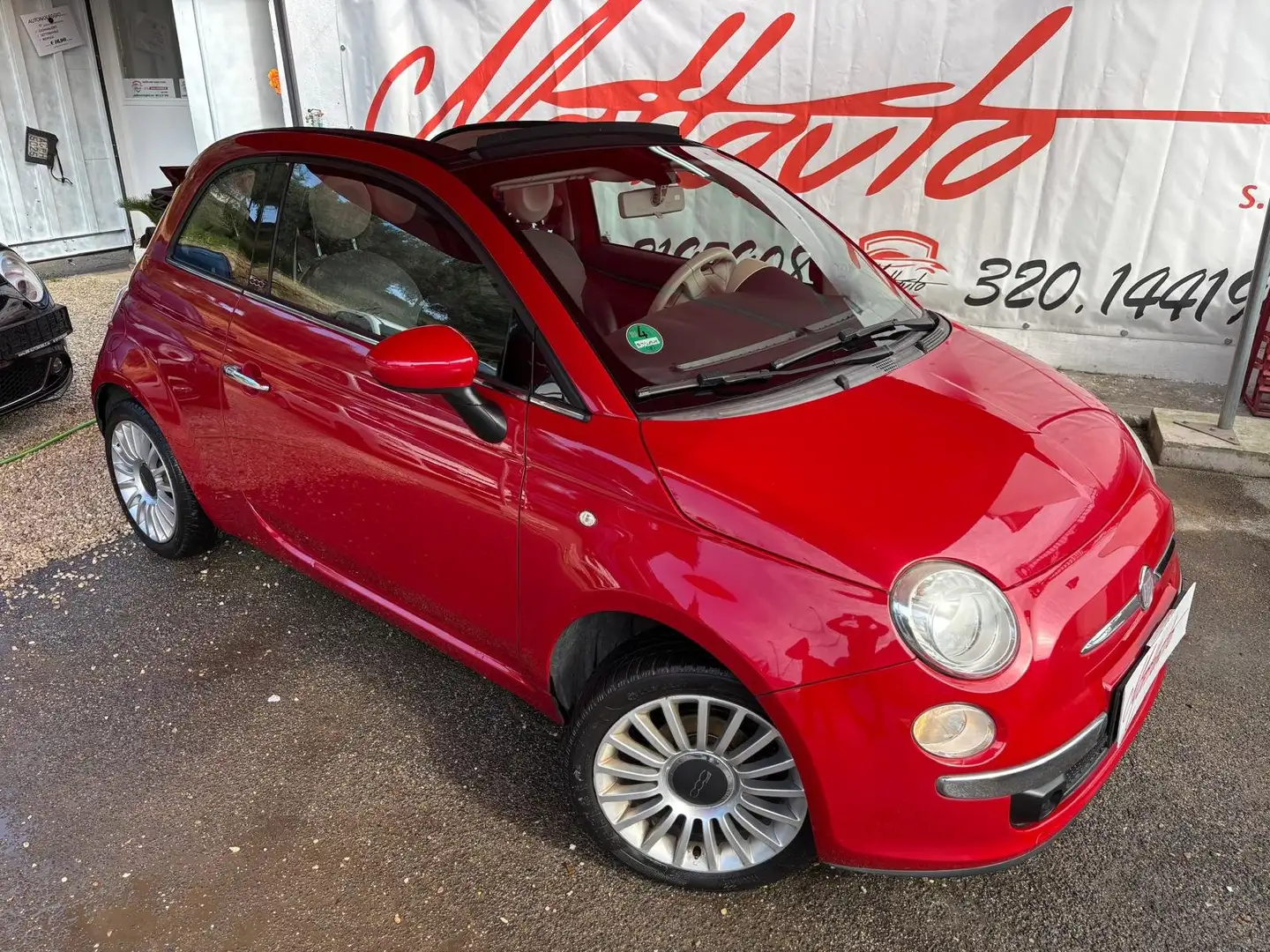 Fiat 500C 500C 1.2 Lounge 69cv POCHI KM/ GARNTITA Червоний - 1
