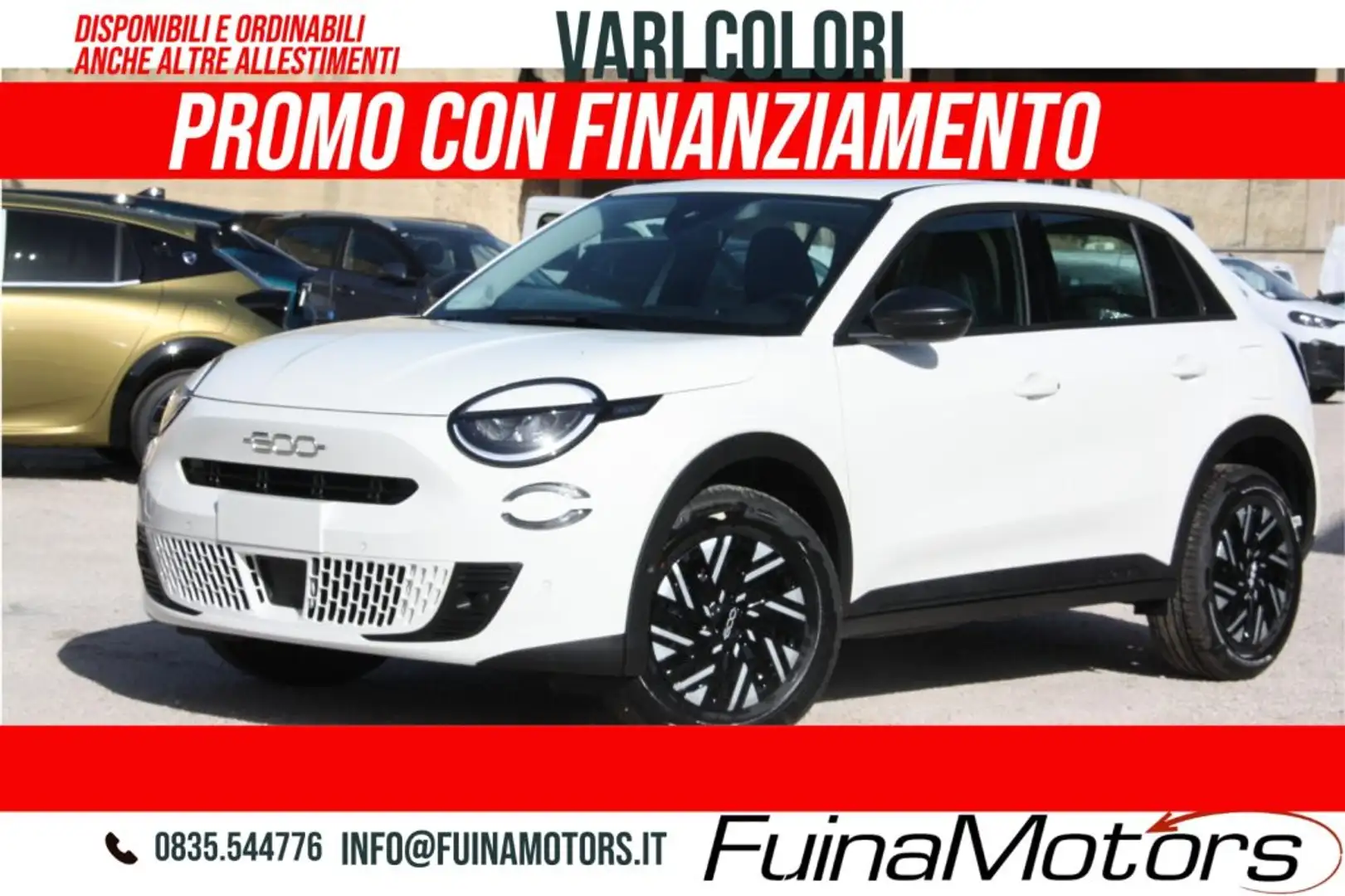 Fiat 600 1.2 110CV Hybrid PACK CONFORT NUOVO Bianco - 2