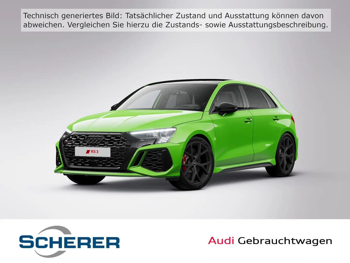 Audi RS3 S tronic OPTIK SCHWARZ B&O LEDER Grün - 1