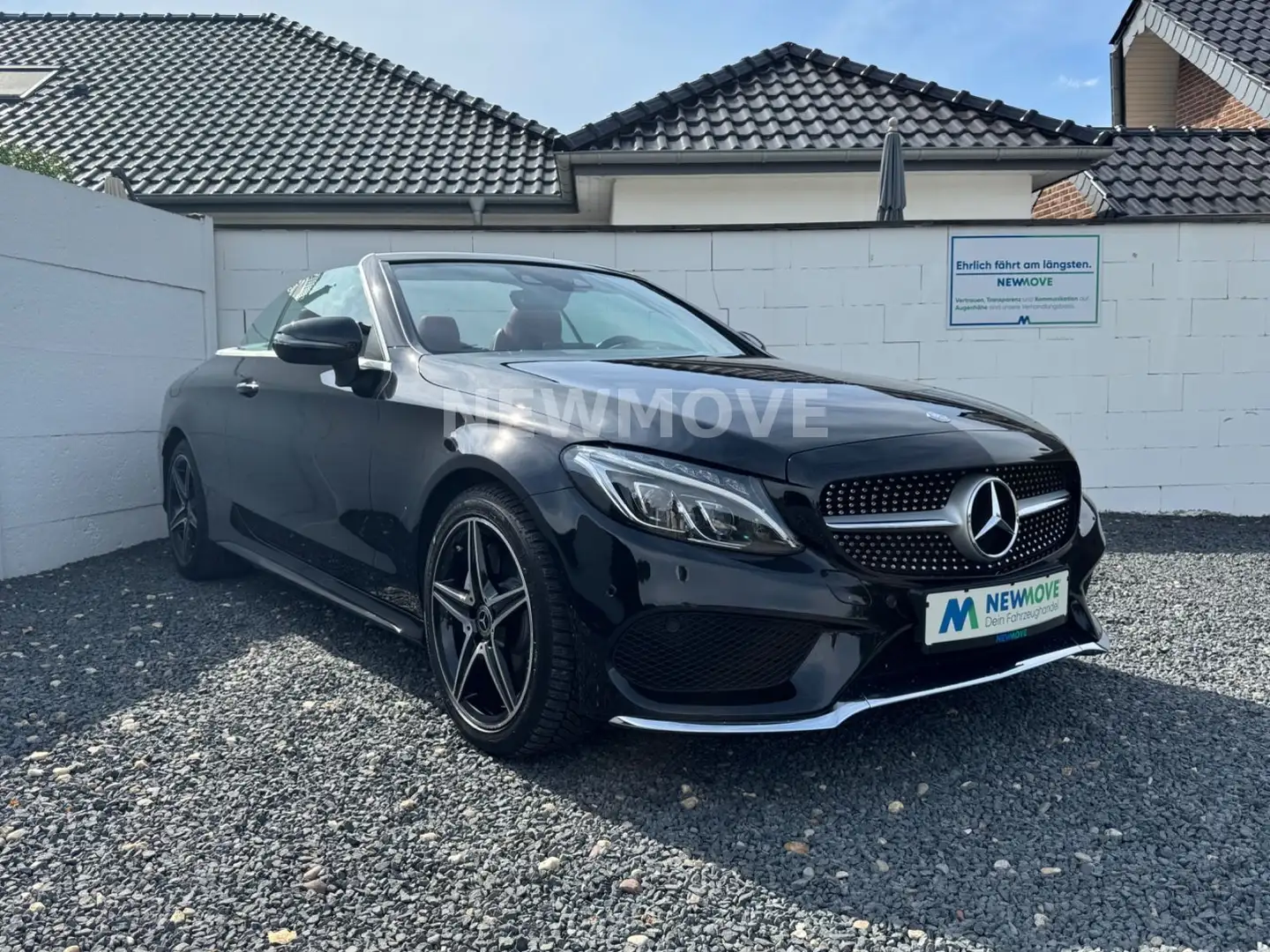 Mercedes-Benz C 300 Cabrio AMG Burmester Navi ILS Leder Headup Noir - 2
