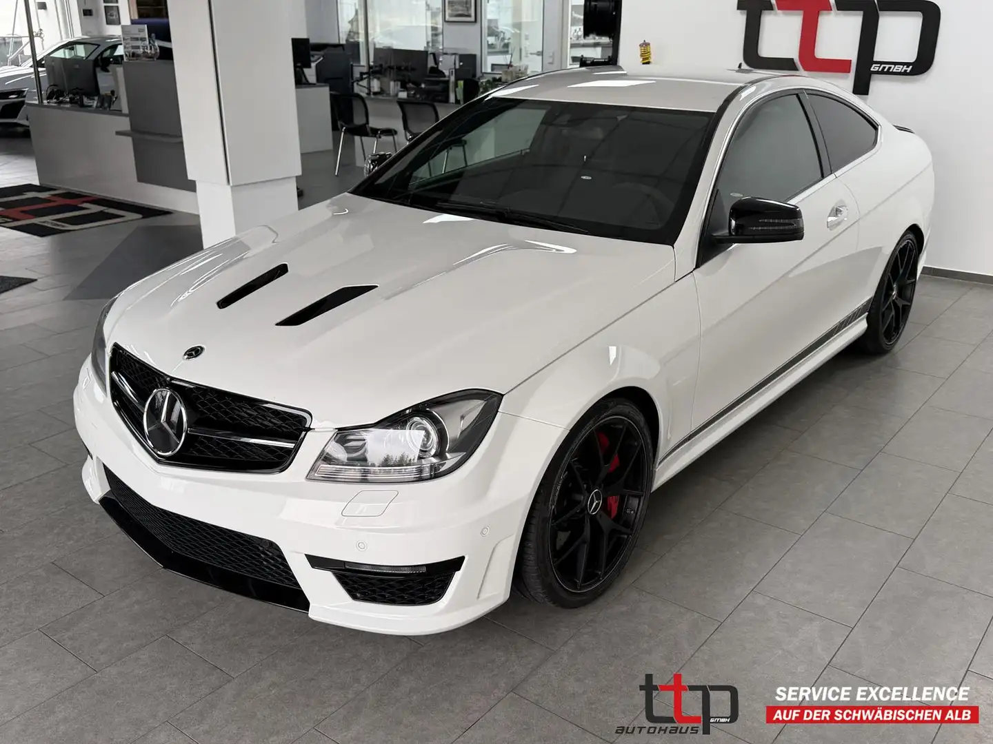 Mercedes-Benz C 63 AMG C63 AMG Coupe Edition 507 Driver'sP Memory H&K Blanc - 1