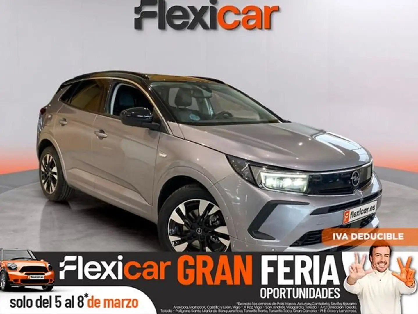 Opel Grandland 1.2 Turbo Ultimate Gris - 1