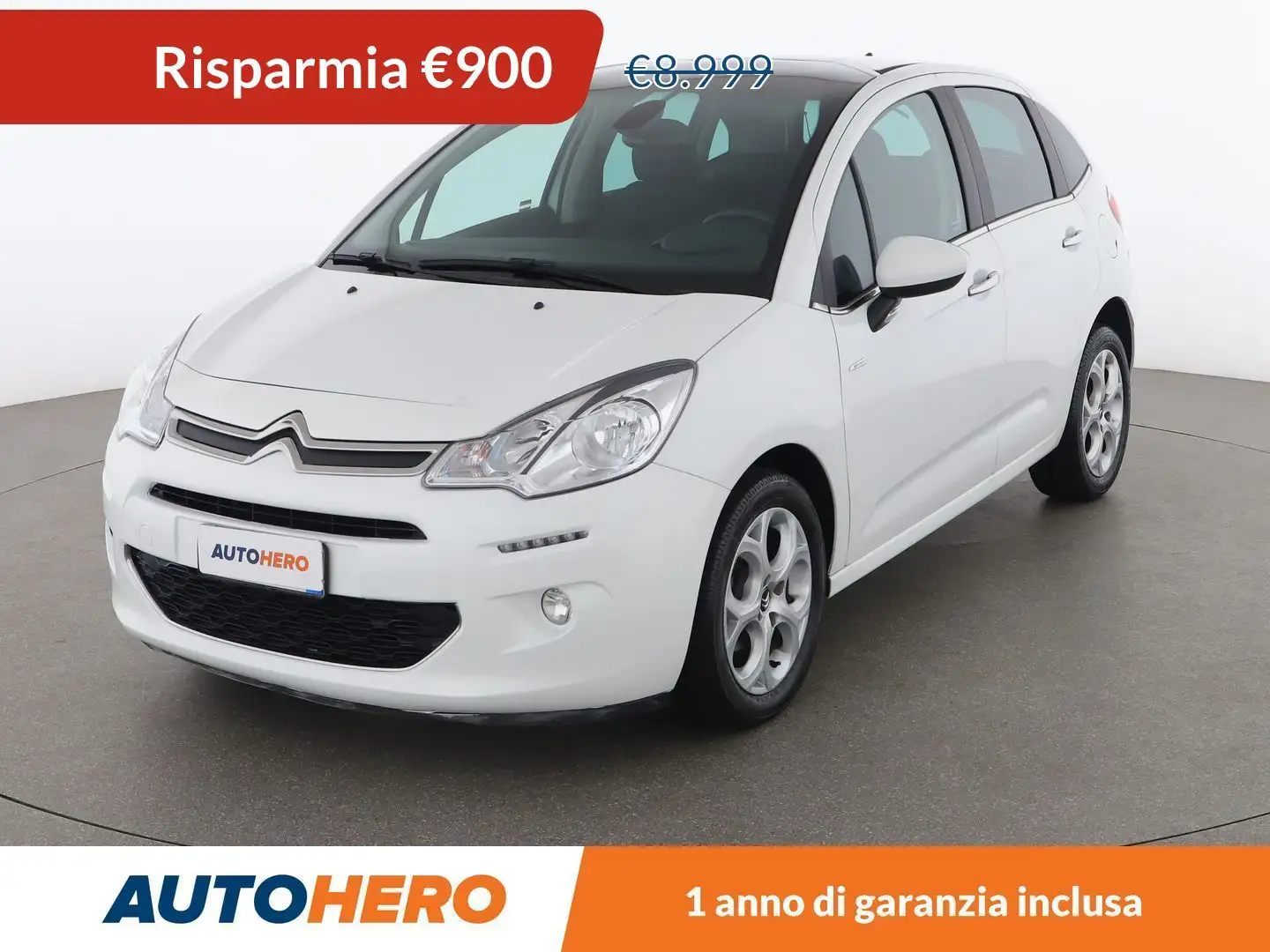 Citroen C3 1.6 Blue-HDi Exclusive 75 CV Bianco - 1