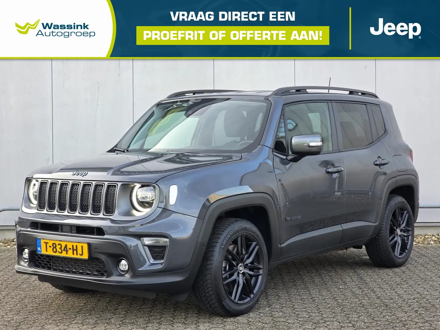 Jeep Renegade 1.3T 4xe 240pk Plug-in Hybrid Automaat | Leder | P Gris - 1