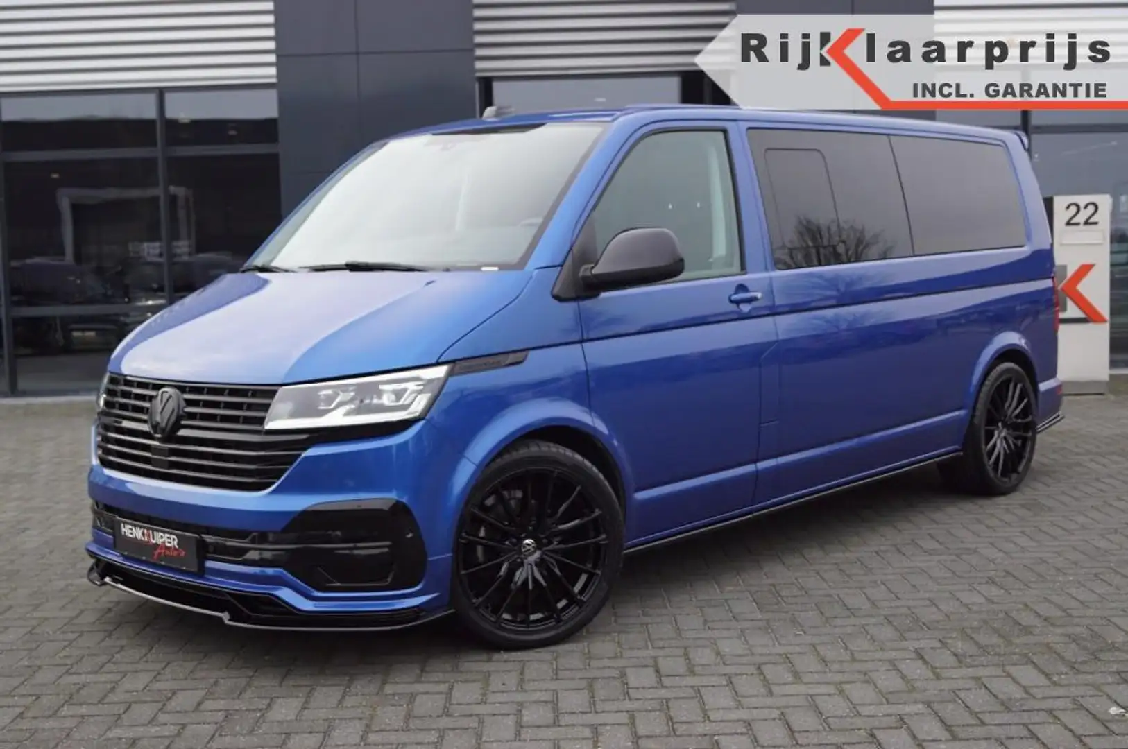 Volkswagen T6 Transporter T6.1 Caravelle DSG 150pk Dubb. Cab. L2 /20 LM/Verl Blauw - 1