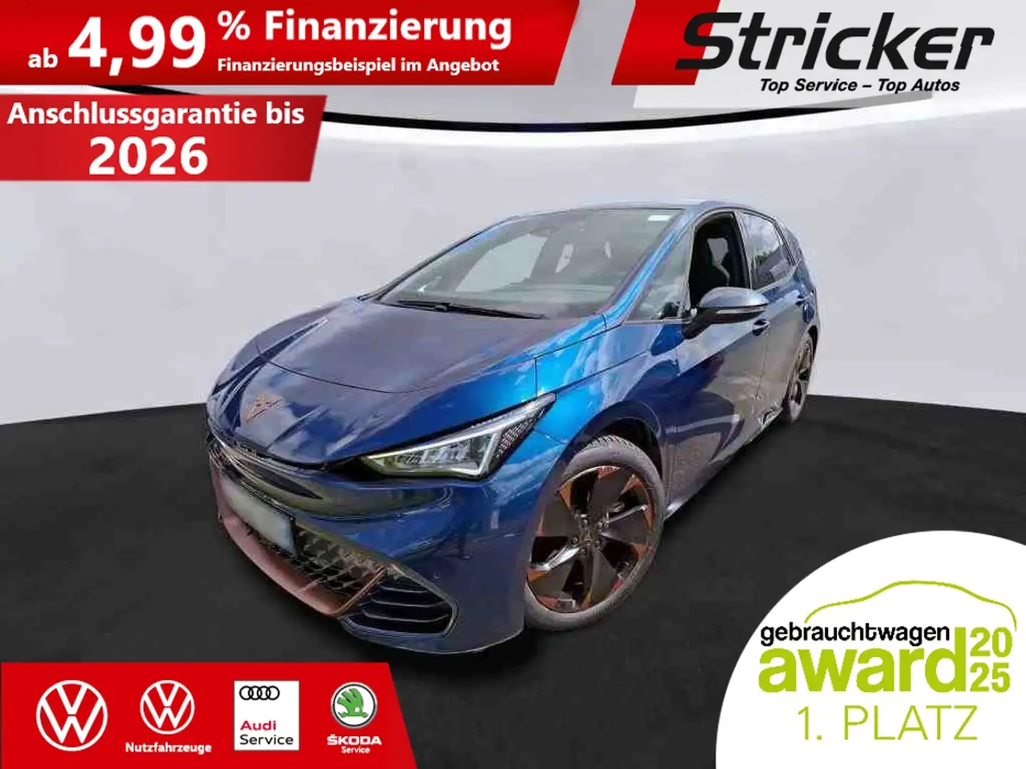 CUPRA Born 150/58 285,-ohne Anzahlung Navi Sitzheizung Kamer Blau - 2