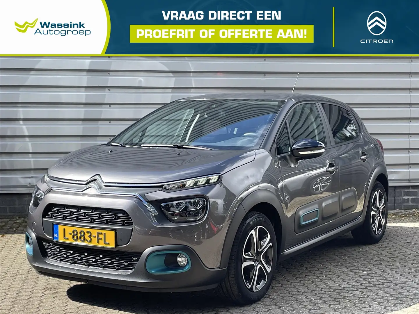 Citroen C3 1.2 PureTech 83pk Feel I Navigatie I Trekhaak | Pa Grijs - 1