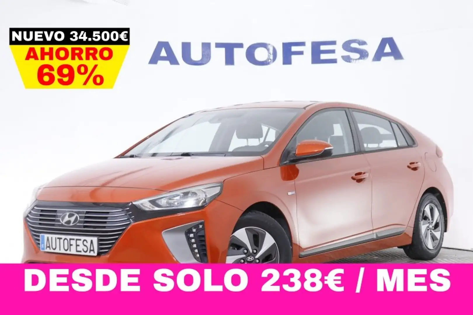 Hyundai IONIQ 1.6 HEV HYBRID KCLASS AUTO 105CV 5P # NAVY, PARKTR Orange - 1