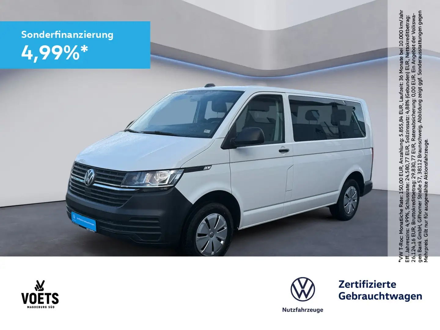 Volkswagen T6.1 Transporter KOMBI ECO PROFI STANDHEIZUNG Weiß - 1
