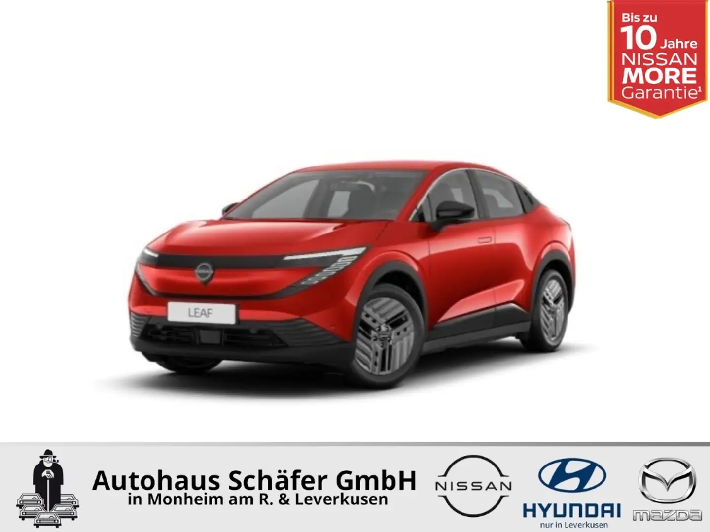 Nissan Leaf ENGAGE 52kWh Digitales Cockpit 360 Kamera ACC Appl Rot - 1