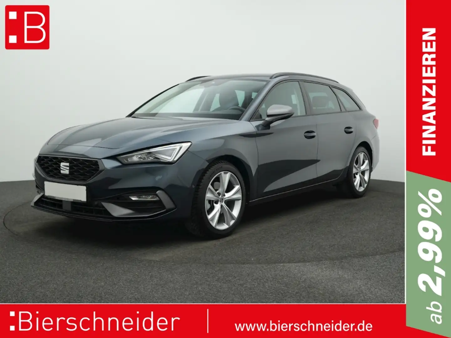 SEAT Leon Sportstourer 1.5 eTSI DSG FR NAVI LED KAMERA 17 Grau - 1
